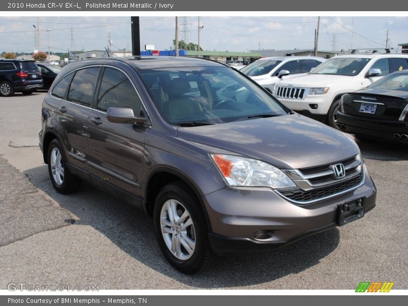 Polished Metal Metallic / Ivory 2010 Honda CR-V EX-L