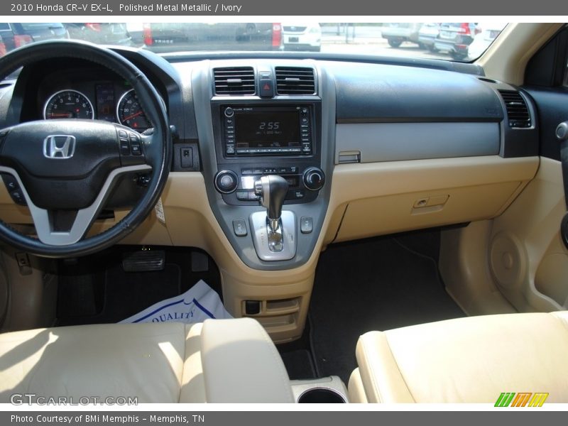 Polished Metal Metallic / Ivory 2010 Honda CR-V EX-L