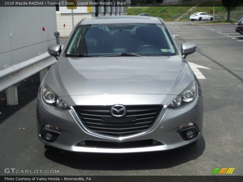 Liquid Silver Metallic / Black 2016 Mazda MAZDA3 i Touring 5 Door