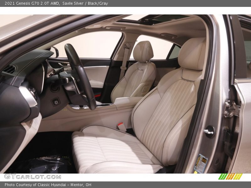  2021 G70 2.0T AWD Black/Gray Interior