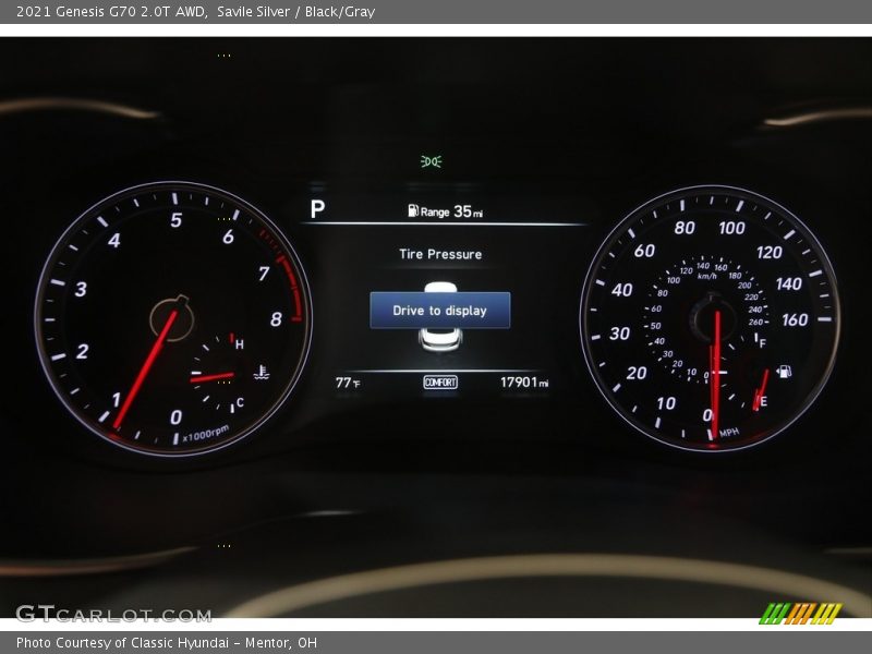  2021 G70 2.0T AWD 2.0T AWD Gauges