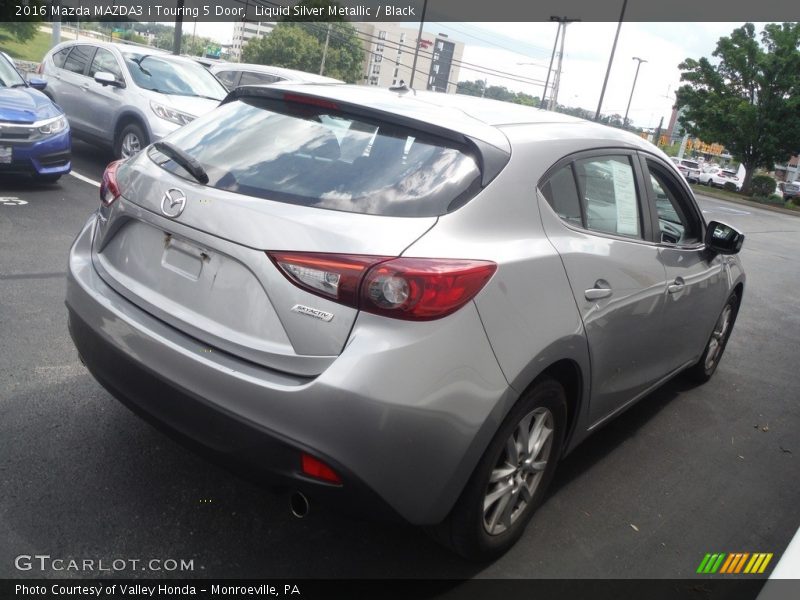 Liquid Silver Metallic / Black 2016 Mazda MAZDA3 i Touring 5 Door