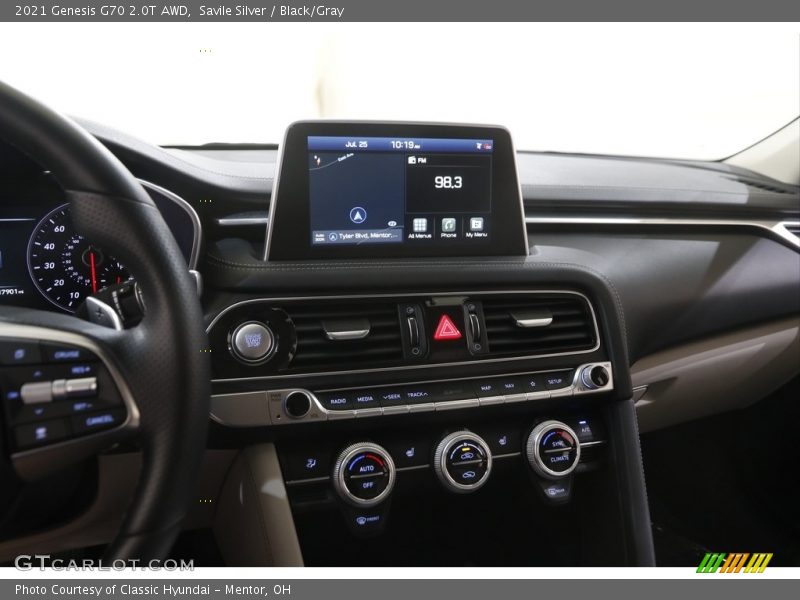 Savile Silver / Black/Gray 2021 Genesis G70 2.0T AWD