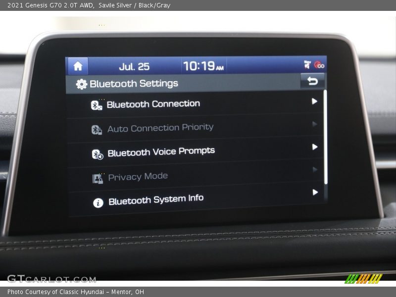 Savile Silver / Black/Gray 2021 Genesis G70 2.0T AWD