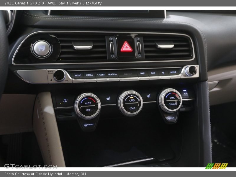Savile Silver / Black/Gray 2021 Genesis G70 2.0T AWD