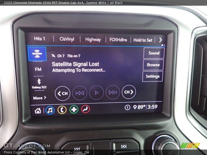 Summit White / Jet Black 2020 Chevrolet Silverado 1500 RST Double Cab 4x4