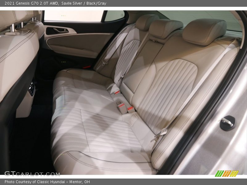 Rear Seat of 2021 G70 2.0T AWD
