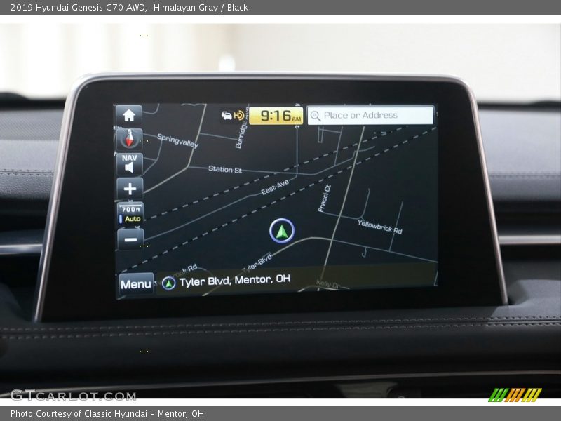 Navigation of 2019 Genesis G70 AWD