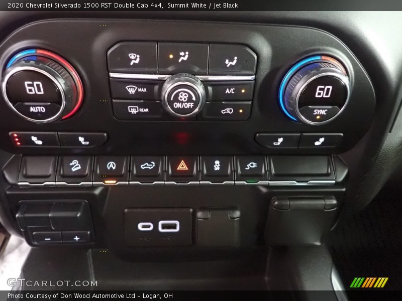 Summit White / Jet Black 2020 Chevrolet Silverado 1500 RST Double Cab 4x4