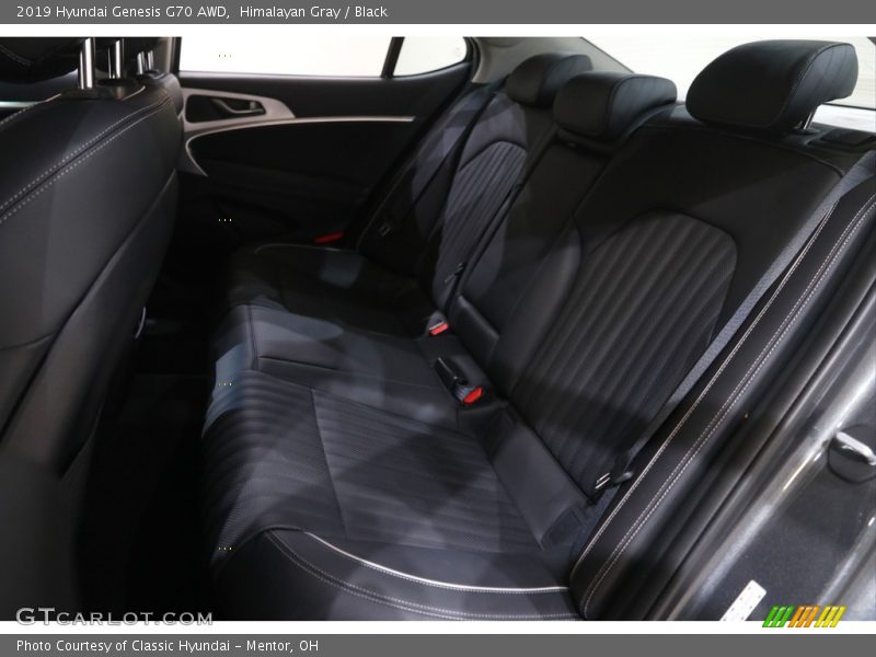 Rear Seat of 2019 Genesis G70 AWD