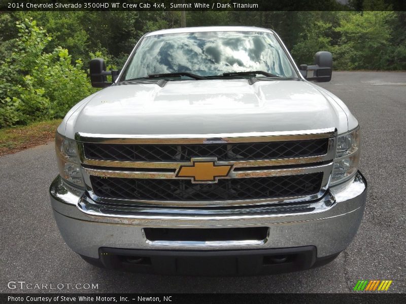 Summit White / Dark Titanium 2014 Chevrolet Silverado 3500HD WT Crew Cab 4x4