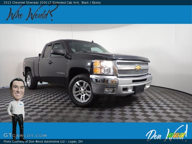 Black / Ebony 2013 Chevrolet Silverado 1500 LT Extended Cab 4x4