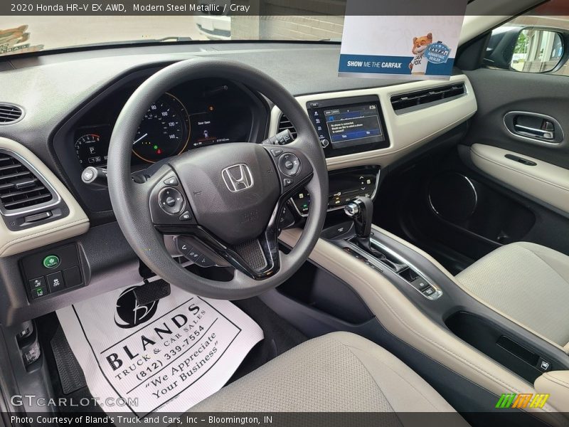 Modern Steel Metallic / Gray 2020 Honda HR-V EX AWD