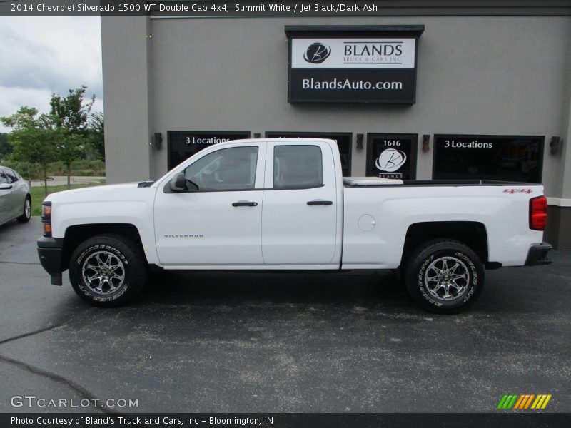 Summit White / Jet Black/Dark Ash 2014 Chevrolet Silverado 1500 WT Double Cab 4x4