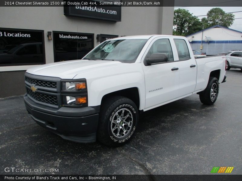 Summit White / Jet Black/Dark Ash 2014 Chevrolet Silverado 1500 WT Double Cab 4x4