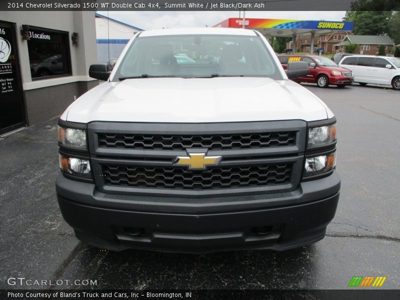 Summit White / Jet Black/Dark Ash 2014 Chevrolet Silverado 1500 WT Double Cab 4x4