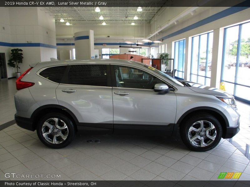 Lunar Silver Metallic / Gray 2019 Honda CR-V EX AWD