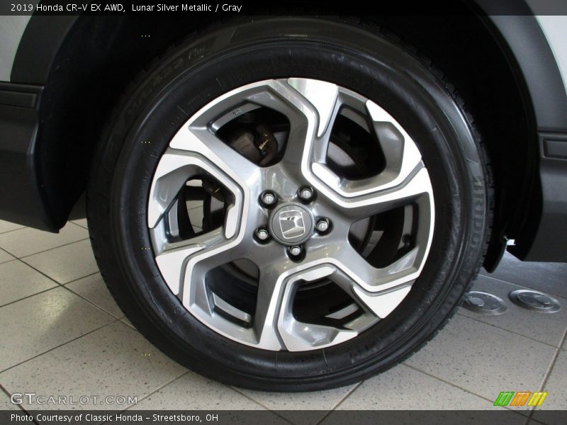 Lunar Silver Metallic / Gray 2019 Honda CR-V EX AWD