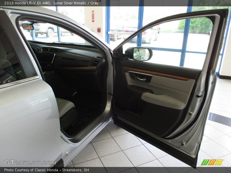 Lunar Silver Metallic / Gray 2019 Honda CR-V EX AWD