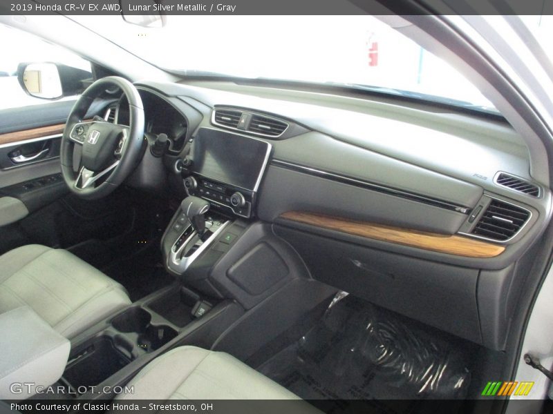 Lunar Silver Metallic / Gray 2019 Honda CR-V EX AWD