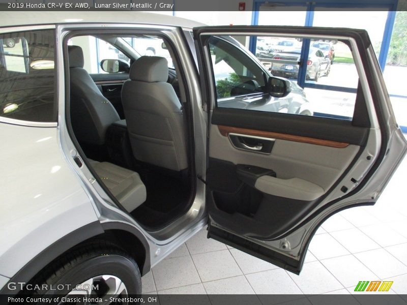 Lunar Silver Metallic / Gray 2019 Honda CR-V EX AWD