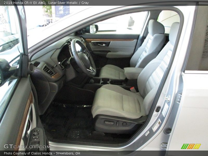 Lunar Silver Metallic / Gray 2019 Honda CR-V EX AWD