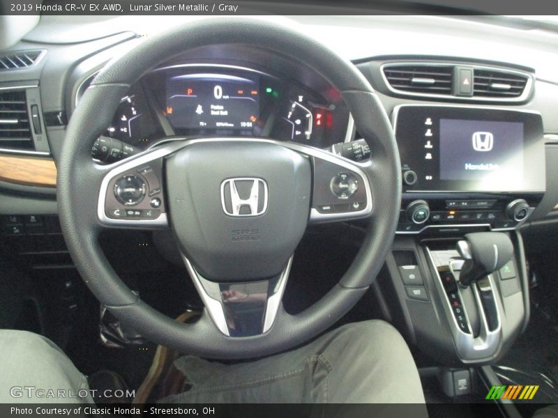Lunar Silver Metallic / Gray 2019 Honda CR-V EX AWD