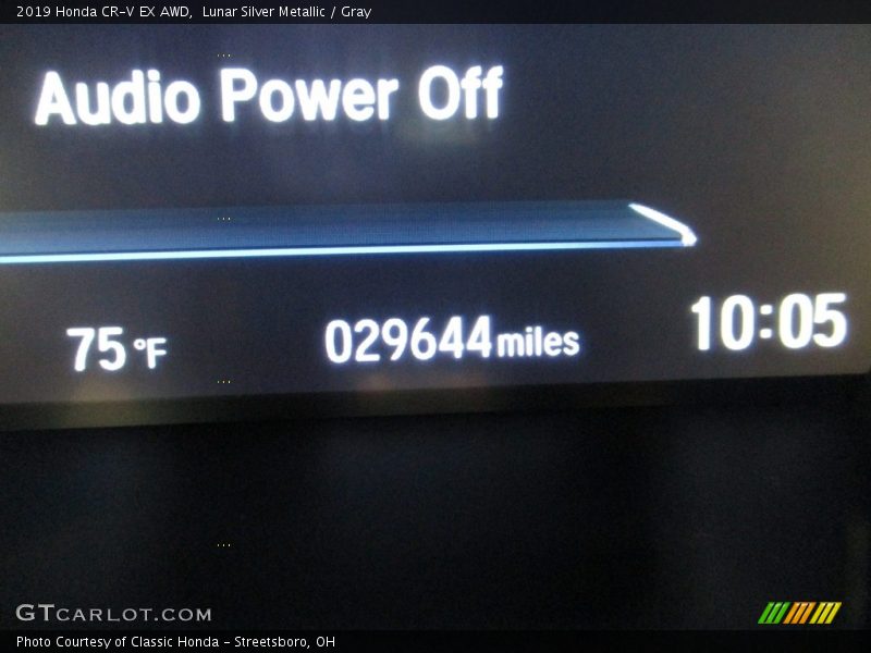 Lunar Silver Metallic / Gray 2019 Honda CR-V EX AWD