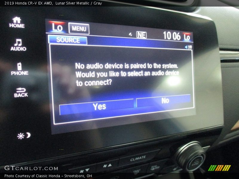 Lunar Silver Metallic / Gray 2019 Honda CR-V EX AWD