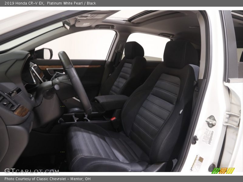 Platinum White Pearl / Black 2019 Honda CR-V EX