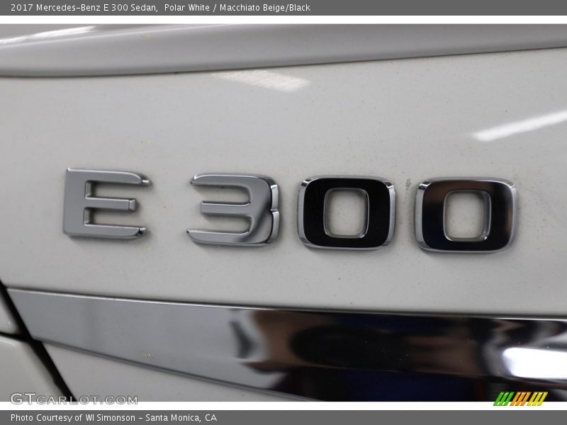 Polar White / Macchiato Beige/Black 2017 Mercedes-Benz E 300 Sedan