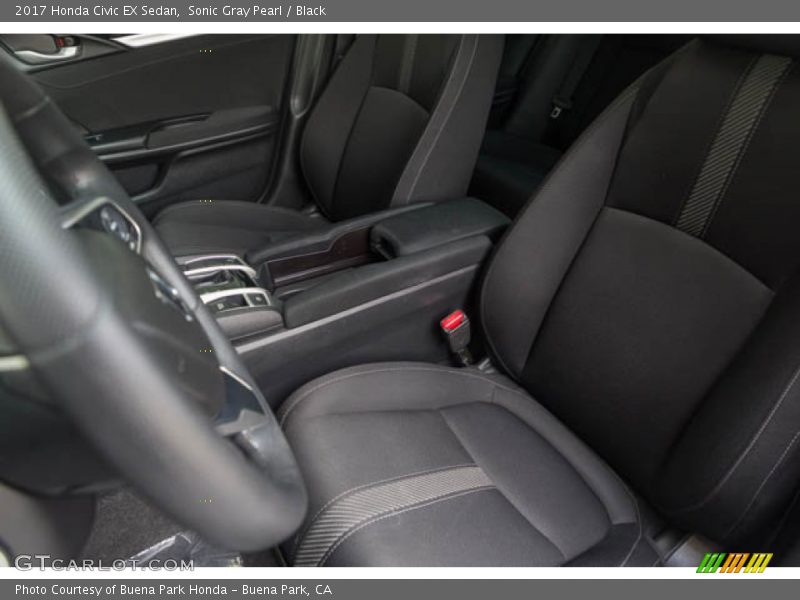 Sonic Gray Pearl / Black 2017 Honda Civic EX Sedan
