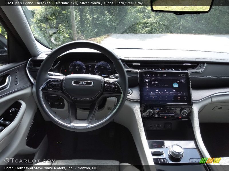 Silver Zynith / Global Black/Steel Gray 2021 Jeep Grand Cherokee L Overland 4x4