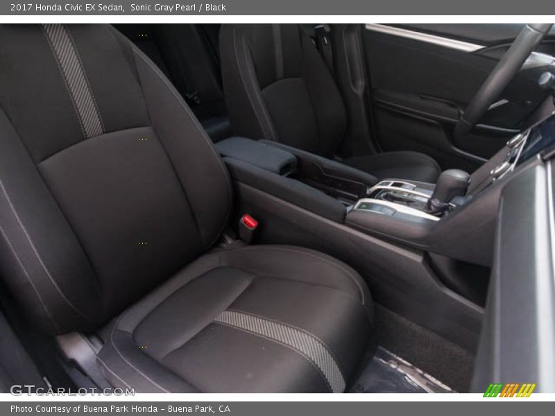Sonic Gray Pearl / Black 2017 Honda Civic EX Sedan
