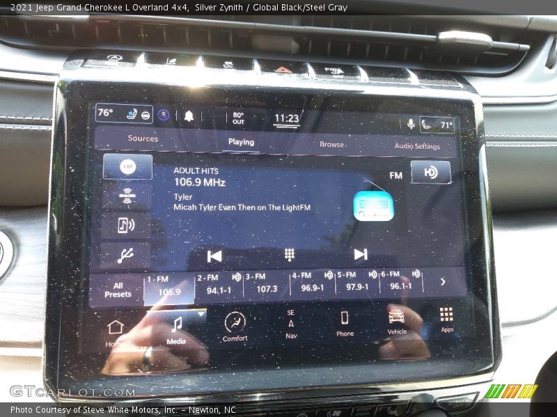 Silver Zynith / Global Black/Steel Gray 2021 Jeep Grand Cherokee L Overland 4x4