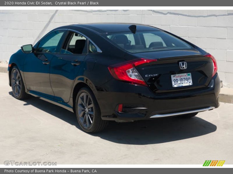 Crystal Black Pearl / Black 2020 Honda Civic EX Sedan