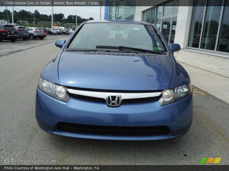 Atomic Blue Metallic / Gray 2008 Honda Civic LX Sedan