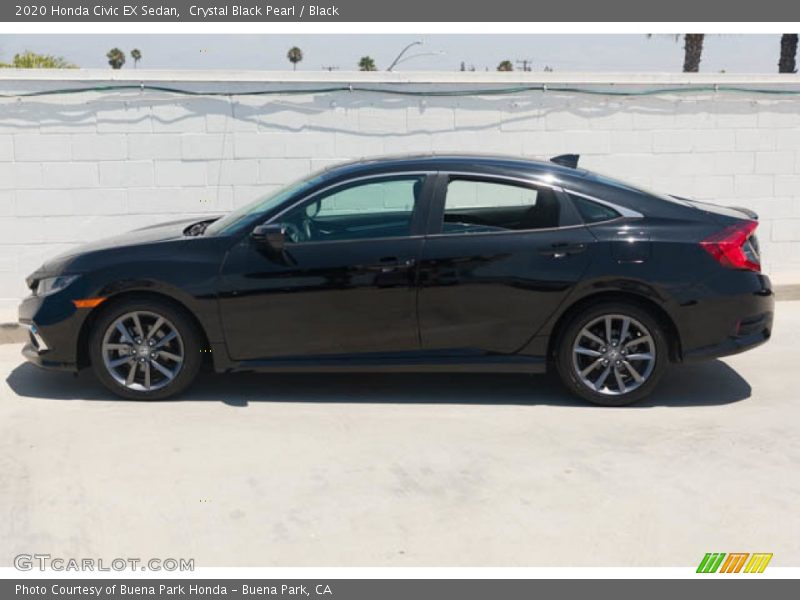 Crystal Black Pearl / Black 2020 Honda Civic EX Sedan