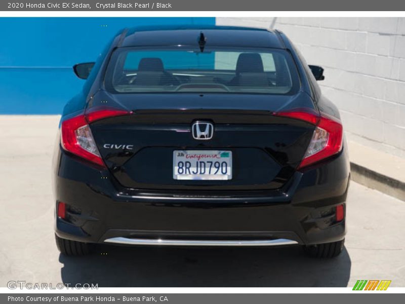 Crystal Black Pearl / Black 2020 Honda Civic EX Sedan