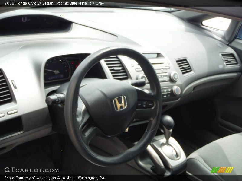 Atomic Blue Metallic / Gray 2008 Honda Civic LX Sedan