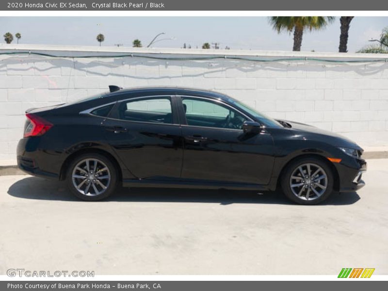Crystal Black Pearl / Black 2020 Honda Civic EX Sedan
