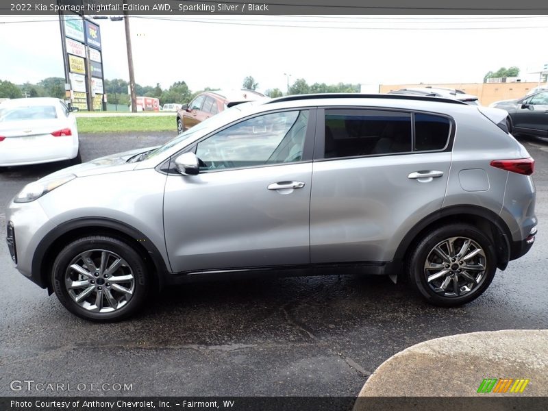 Sparkling Silver / Black 2022 Kia Sportage Nightfall Edition AWD