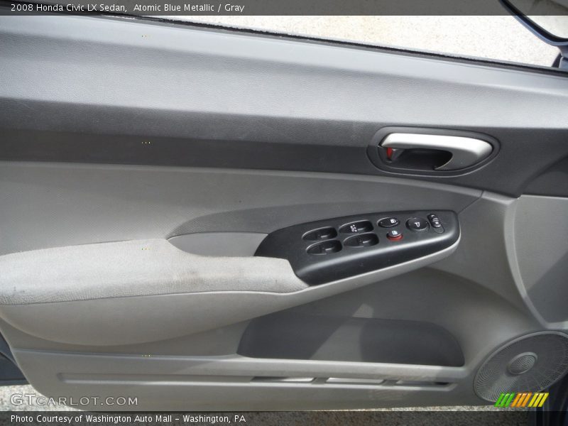 Atomic Blue Metallic / Gray 2008 Honda Civic LX Sedan