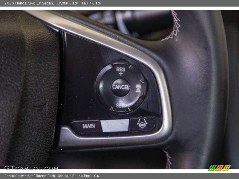 Crystal Black Pearl / Black 2020 Honda Civic EX Sedan