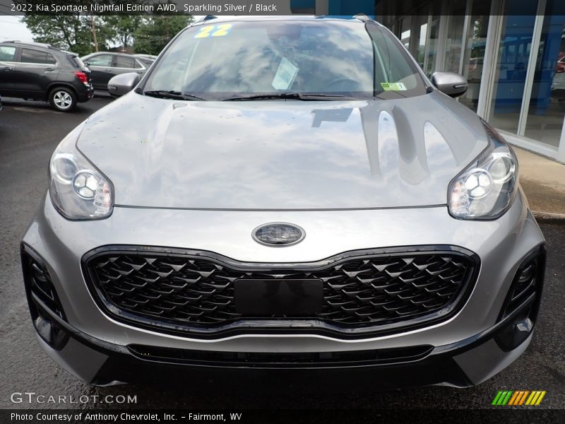 Sparkling Silver / Black 2022 Kia Sportage Nightfall Edition AWD