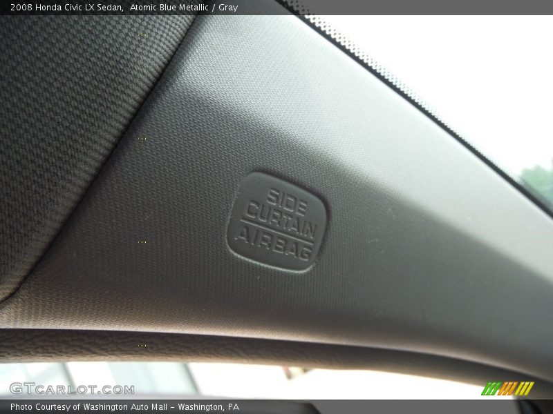 Atomic Blue Metallic / Gray 2008 Honda Civic LX Sedan