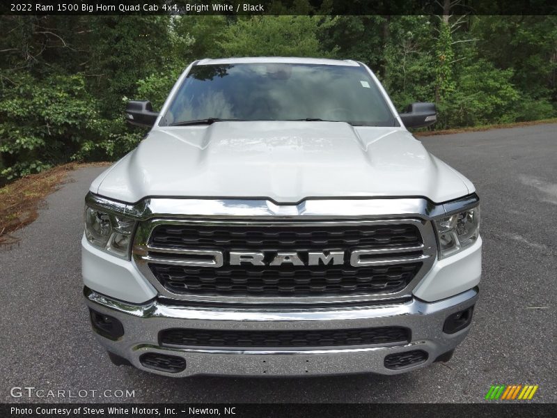 Bright White / Black 2022 Ram 1500 Big Horn Quad Cab 4x4