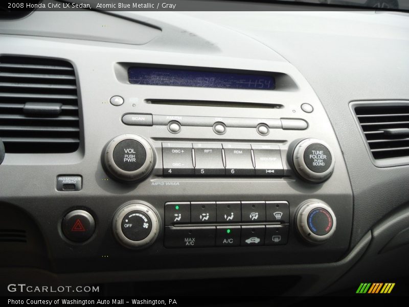 Atomic Blue Metallic / Gray 2008 Honda Civic LX Sedan