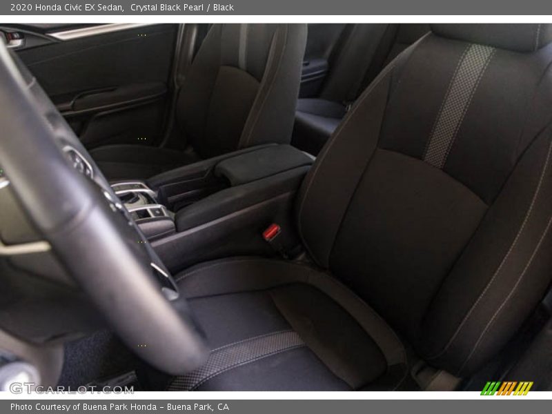Crystal Black Pearl / Black 2020 Honda Civic EX Sedan