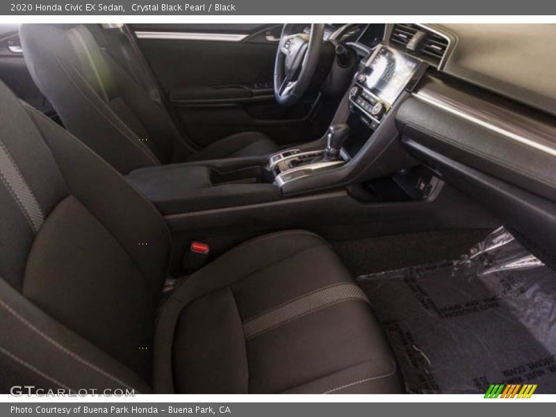 Crystal Black Pearl / Black 2020 Honda Civic EX Sedan
